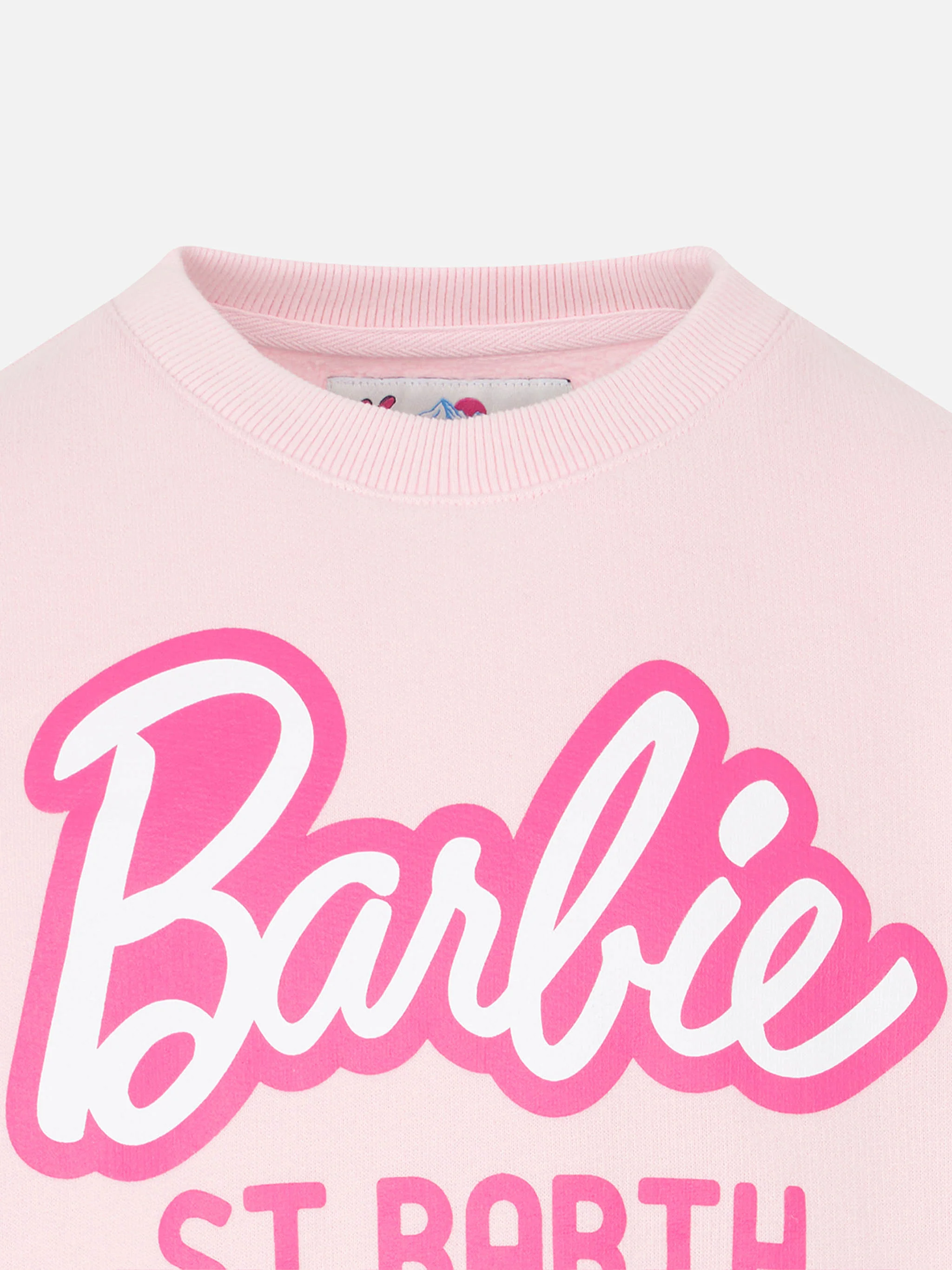 Felpa da bambina in pile con stampa Barbie St. Barth | EDIZIONE SPECIA