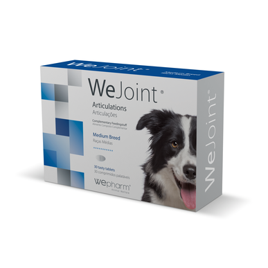 Wepharm-fôr for mellomstore raser av leddstøttehunder