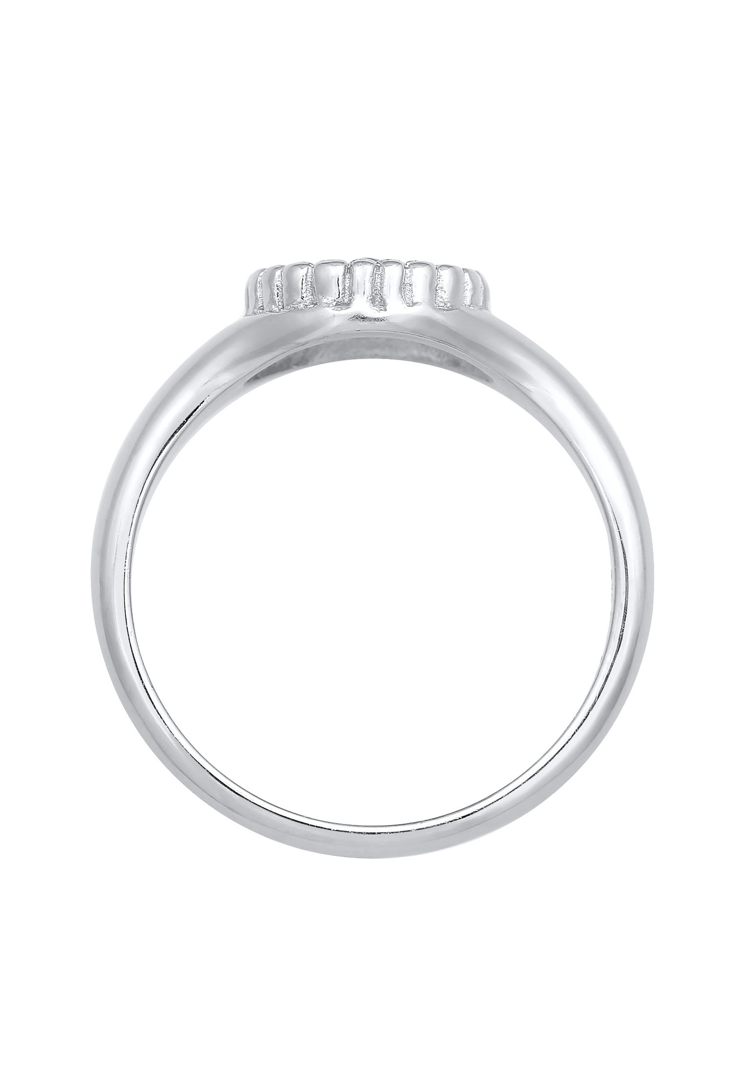 Elli Femmes Sceau Evil Eye avec opale synthétique en argent sterling 925 plaqué or
