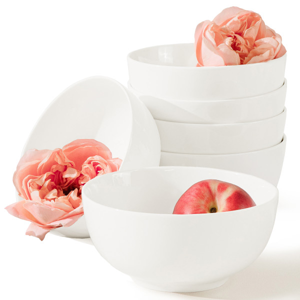 KONSIMO AD BELLA ECRU miska 6 szt, 630 ml, porcelana