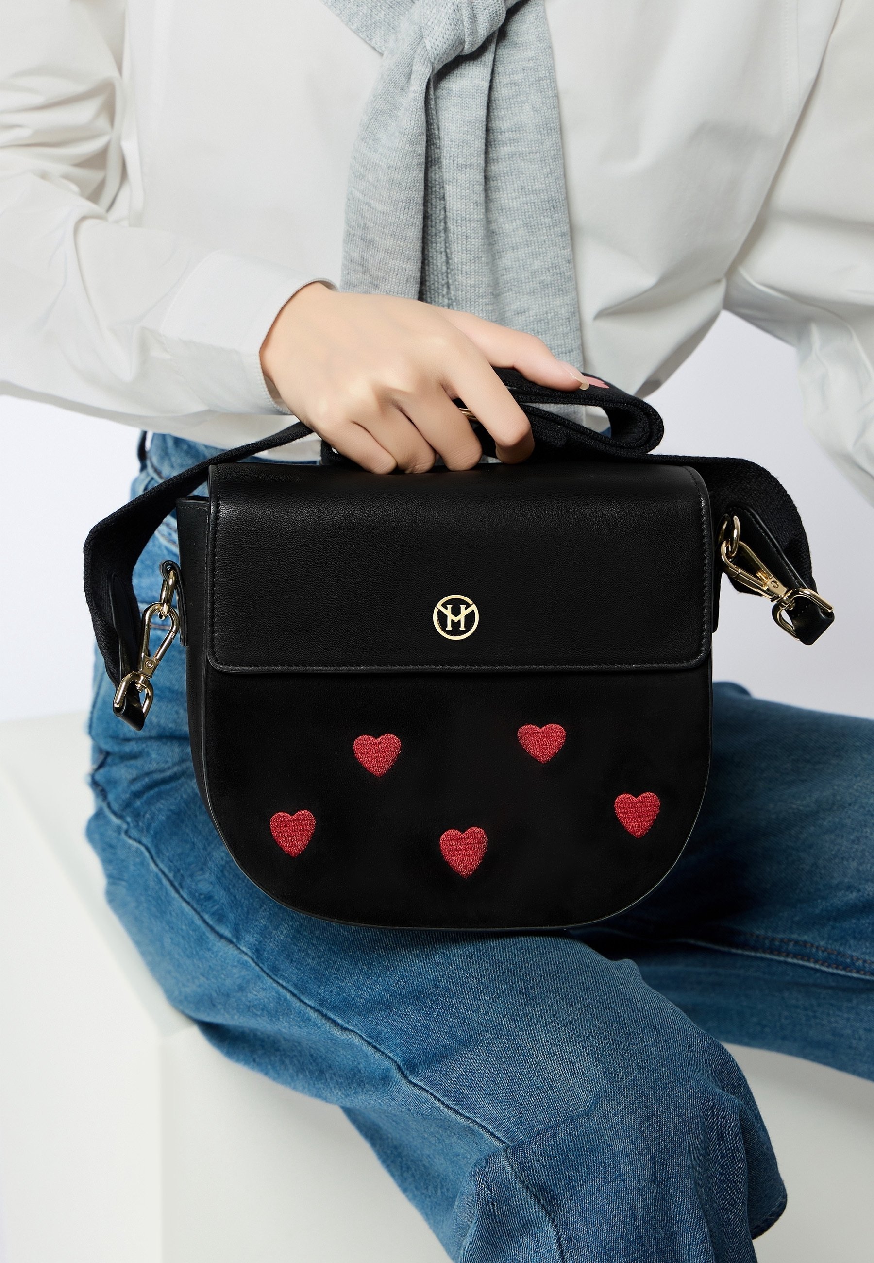 Sac bandoulière Victoria Hyde - noir