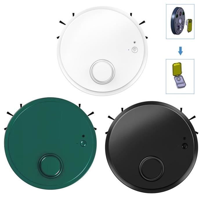 Aspirateur robot - SURENHAP - Version anglaise noire - 3 en 1 - 1500 Pa - Silencieux 55 dB