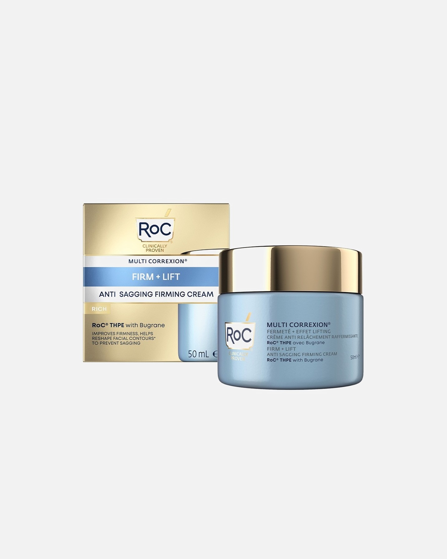 RoC Pleťový krém Multi Correxion Firm+Lift Anti-Sagging Spevňujúci bohatý krém - 50 ml