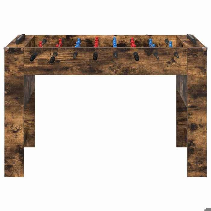 (EN OFERTA) Mesa de fútbol - Mesa de futbolín - Roble ahumado 125 x 60,5 x 80 cm @FR6219195