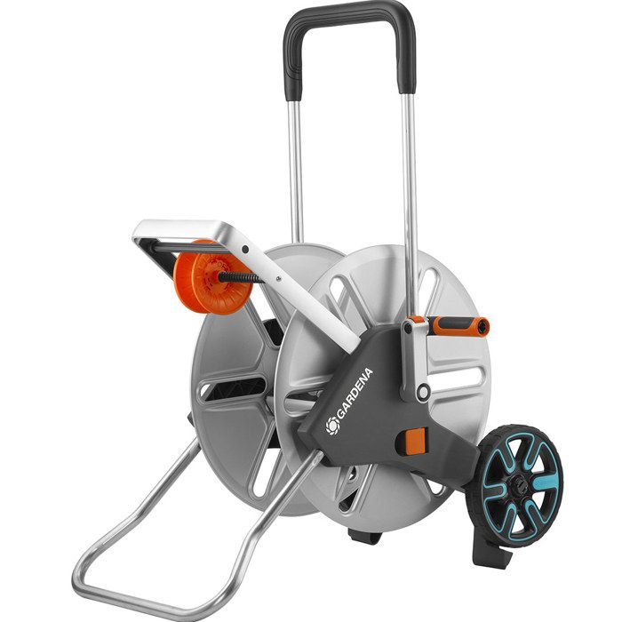 GARDENA CleverRoll L Easy Metal Hose Reel on Wheels - Max Length 100m - For Large Gardens - 5 Year Warranty