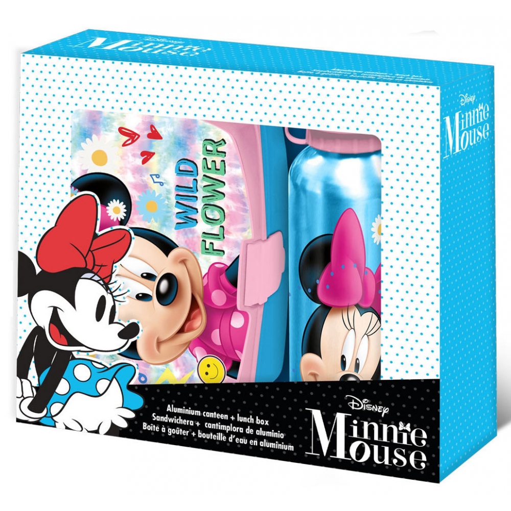 Minnie Mouse madkasse og flaskesæt