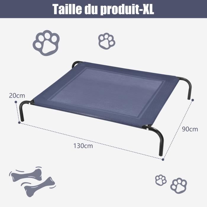 Cama para perros/gatos con patas - COSTWAY - Talla XL - Capacidad de 70 kg - Tejido Textilene