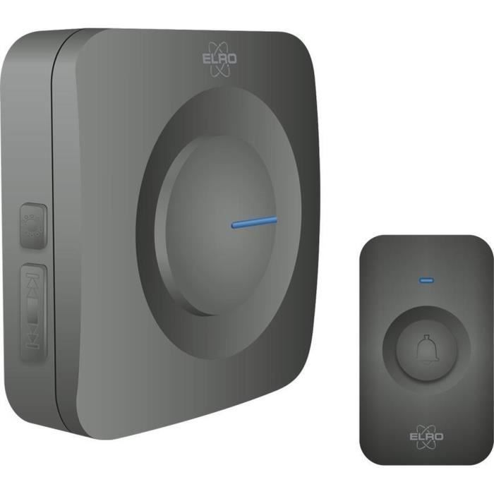 ELRO DB3000 Draadloze Deurbel - 64 Melodieën - Draadloos Bereik: 300m - Zwart