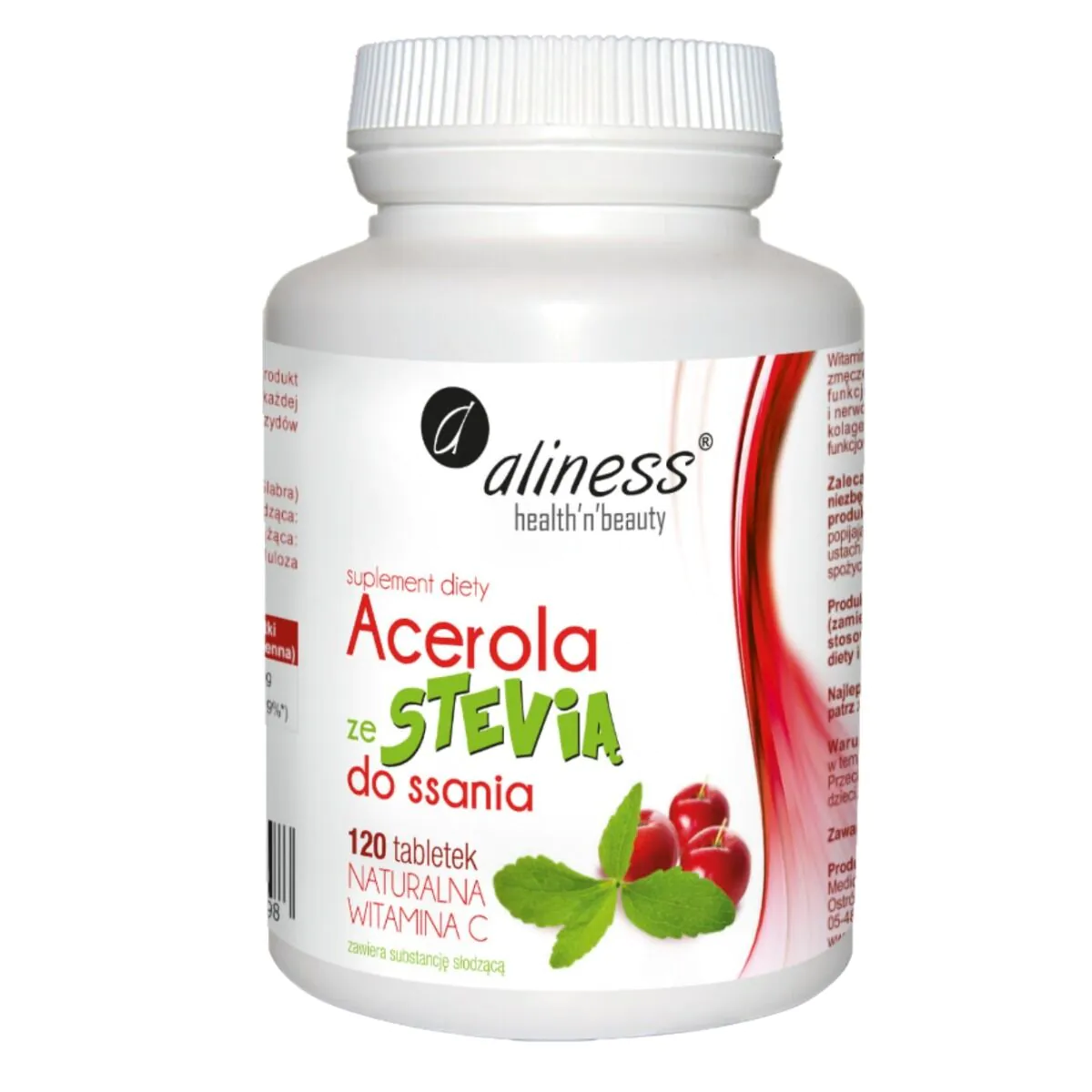 Aliness Acerola ze Stevią Tabletki do ssania