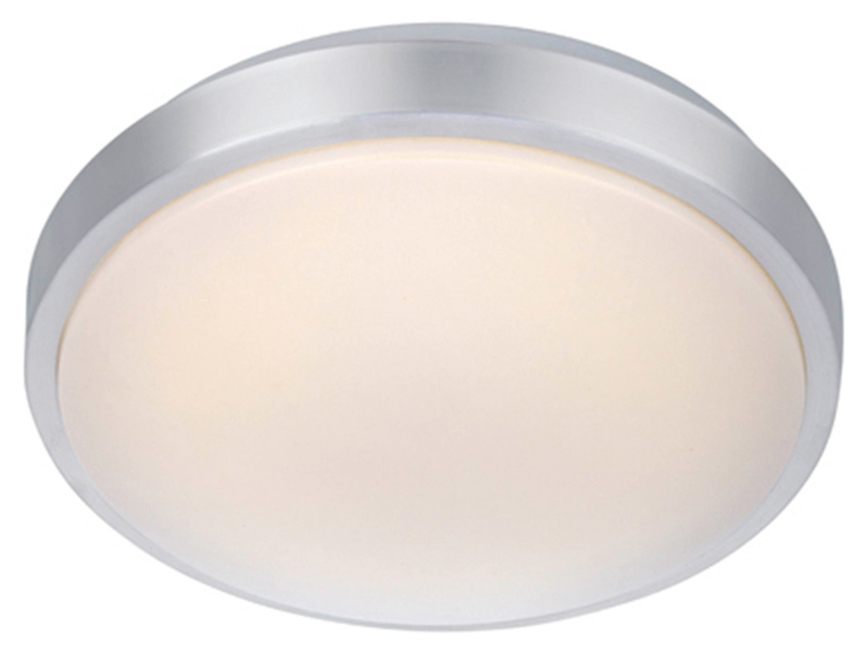 Plafon Moon LED metalowy srebrny