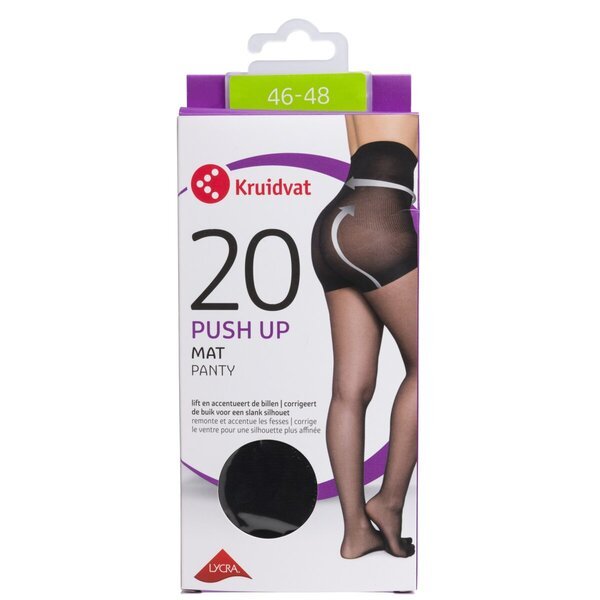 Kruidvat Push Up Mat 20 den zeķubikses<br>melnas, 46.-48. izmērs