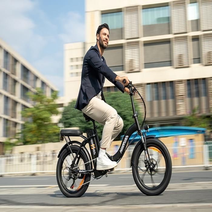 Bicicletta elettrica pieghevole - HILLMILES - MilePort 1 - Autonomia 60 km - Motore 250 W - Batteria 36 V 13 Ah, Verde