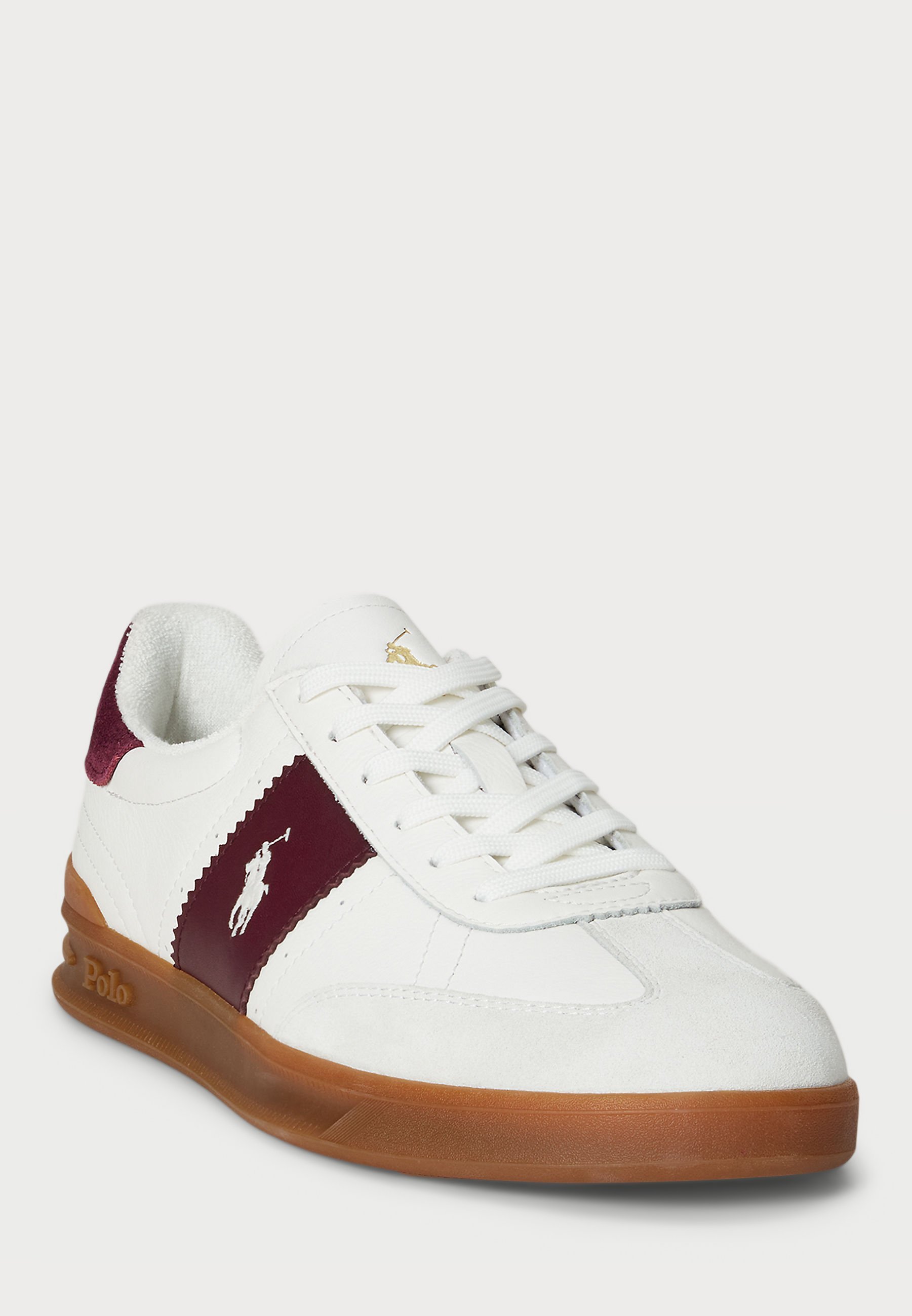 Polo Ralph Lauren HERITAGE AERA LEATHER SNEAKER UNISEX - Sportbačiai - balkšvai mėlyni