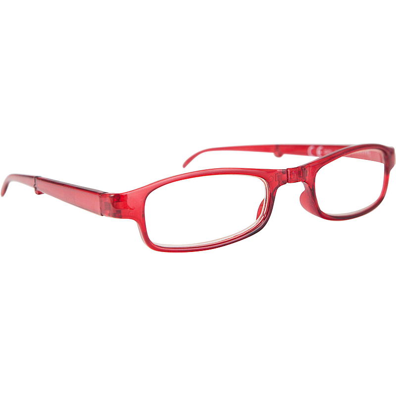 Gafas de lectura ProEye con estuche, plegadas.