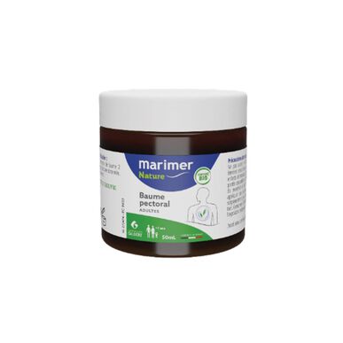Marimer Nature Baume brystbalsam for voksne Lindring av tett luftvei 50 ml 50 ml