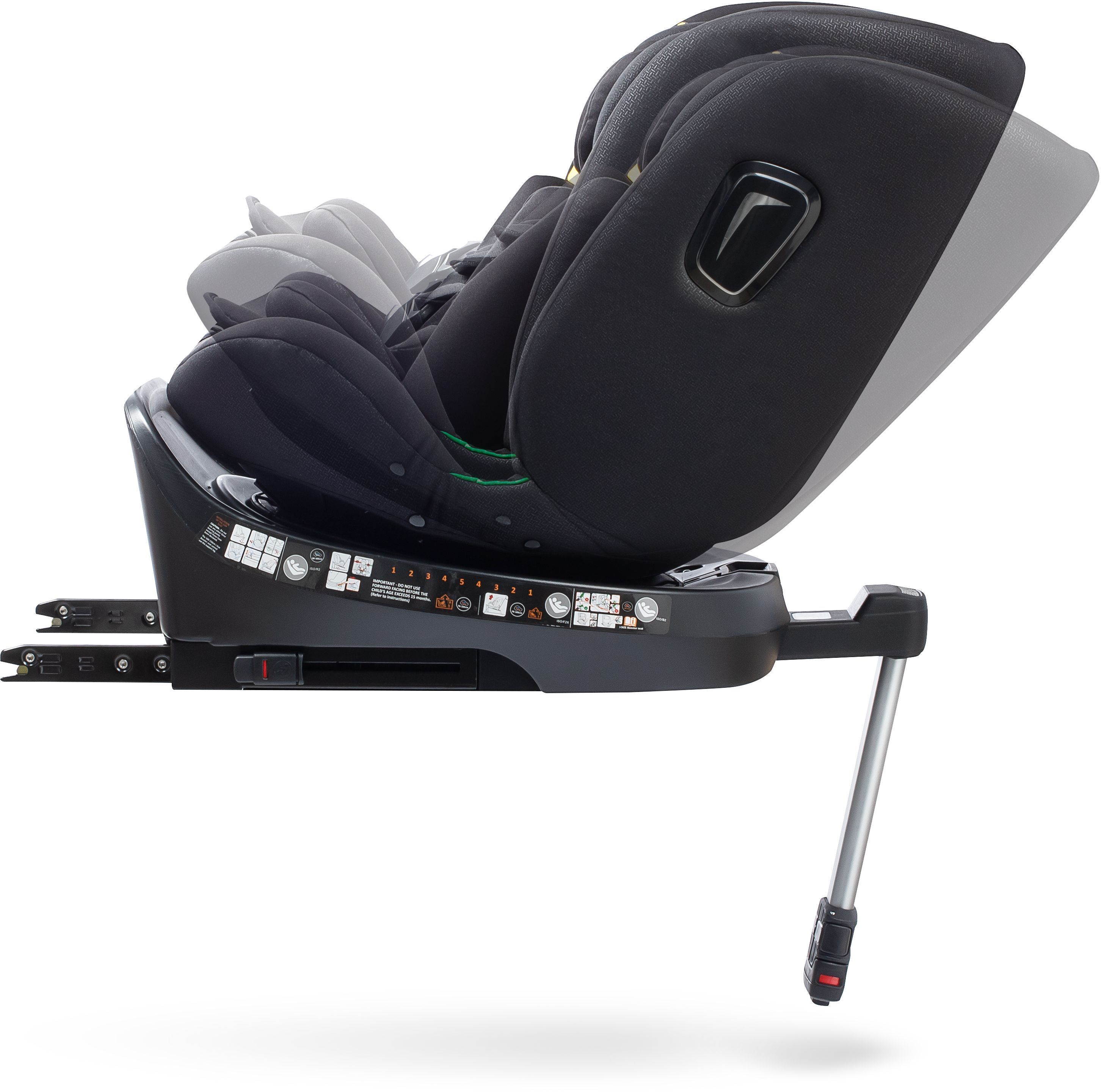 Bilbarnstol - BABYAUTO - Aitana - Grupp 0/1/2/3 - I-Size - 40/150 cm - Isofix - 360° vridbar - Stödben - Svart