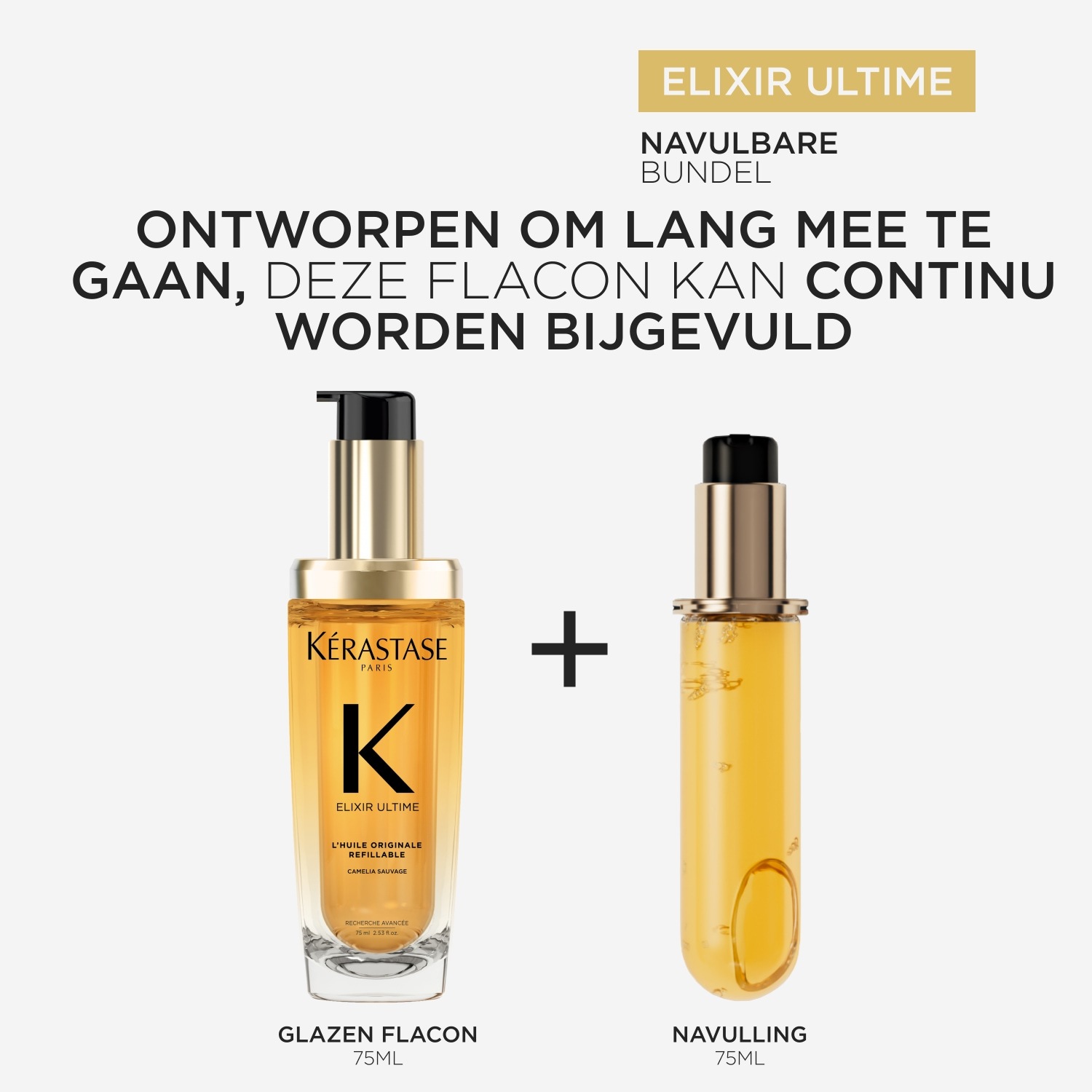 Kérastase matu eļļa Elixir Ultime L'Huile Originale – 30 ml – Neuzpildāma