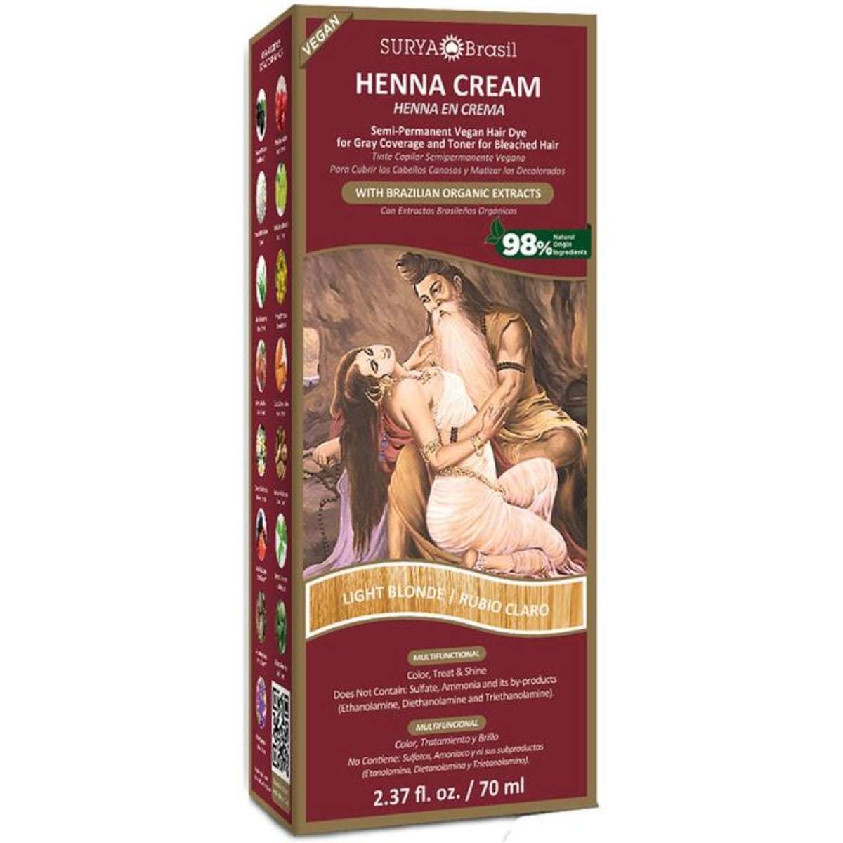 Surya Brasil Haarfärbe-Henna-Creme – 70 ml