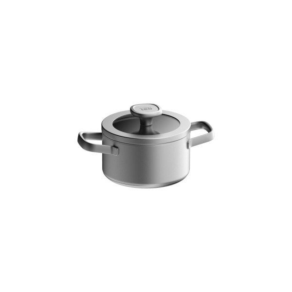 Garnek z pokrywką Graphite, stal nierdzewna z recykling 16cm 1,6L BergHOFF