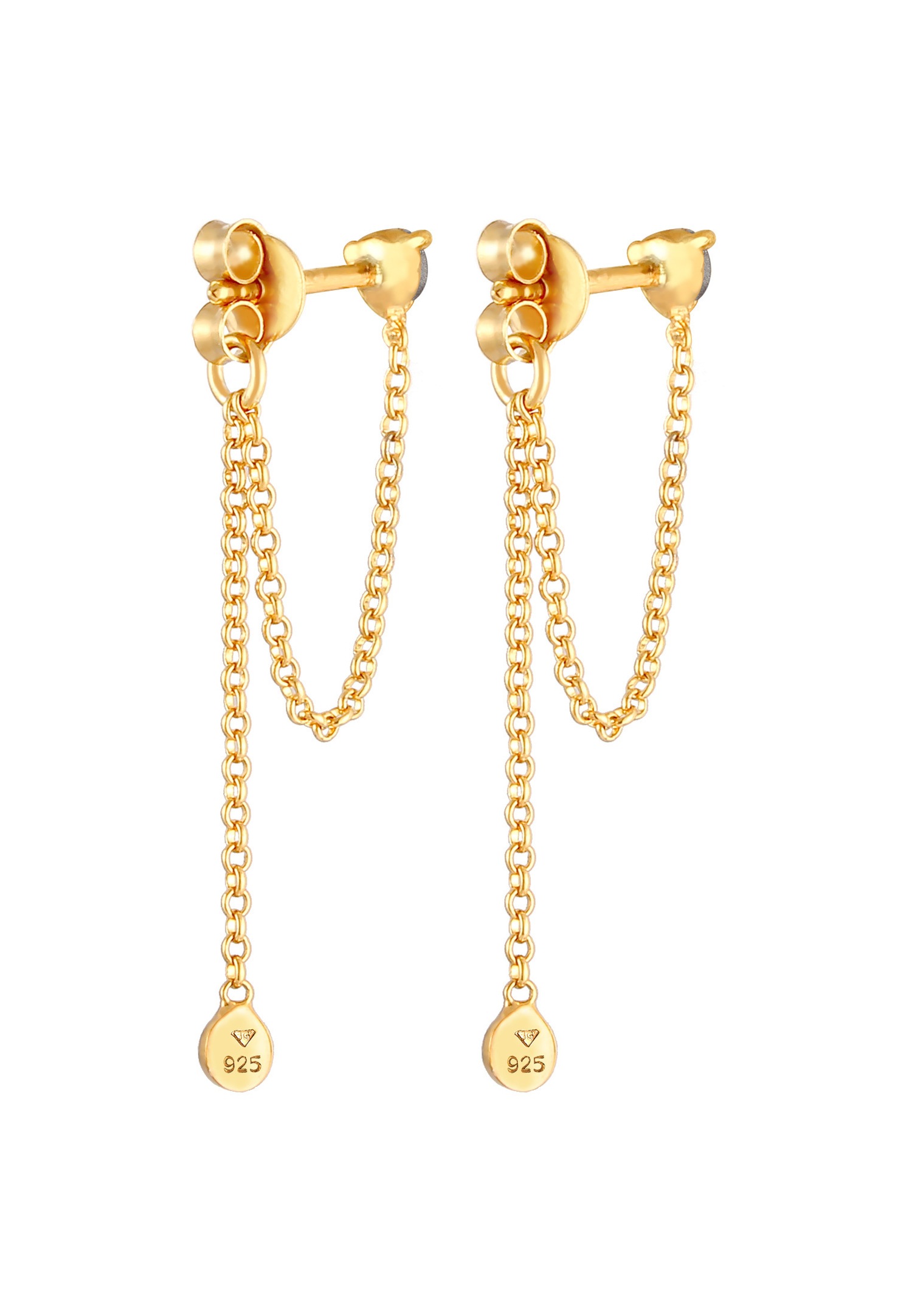 Elli Pour dames Chaîne Vintage avec cristaux en925/1000 argent massif