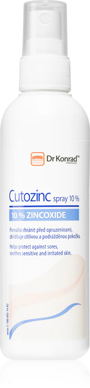 Spray calmante Dr. Konrad Cutozinc 10% para peles sensíveis e irritadas