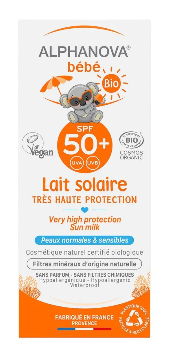 Alphanova Bebe Przeciwdo opalania Spray o Wysokim Filtrze SPF 50+
