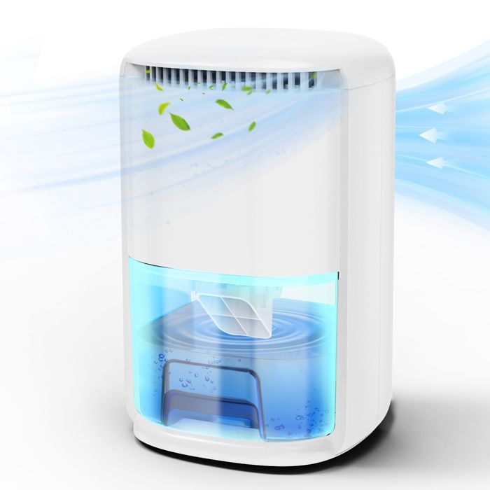 Brillsten Dehumidifier 1L - 1000 ml/day, 7 LED colours, Sleep Mode 30 dB, up to 28 m²