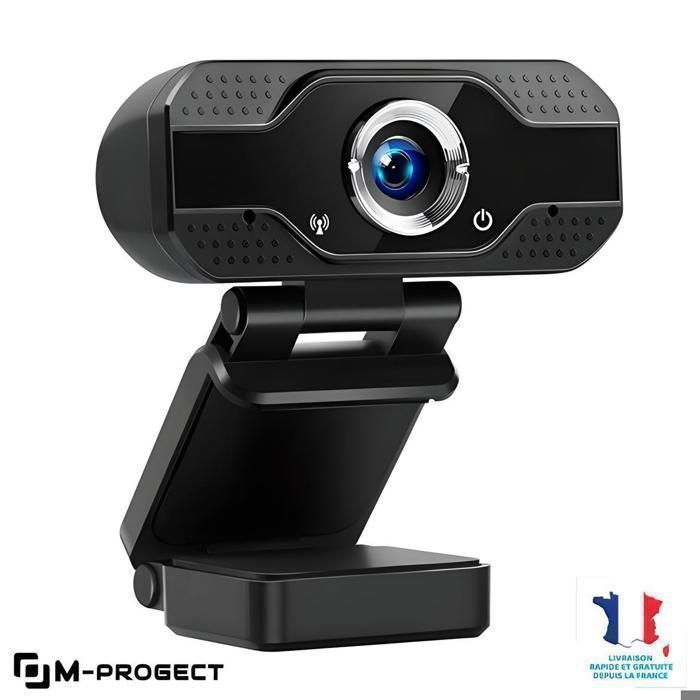 Webcam desktop M-PROGECT® Full HD 1080P | Microfono di alta qualità | Connessione USB senza driver | Compatibilità universale