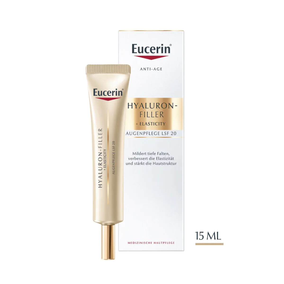 Eucerin Hyaluron Filler + Elasticity krem pod oczy SPF20