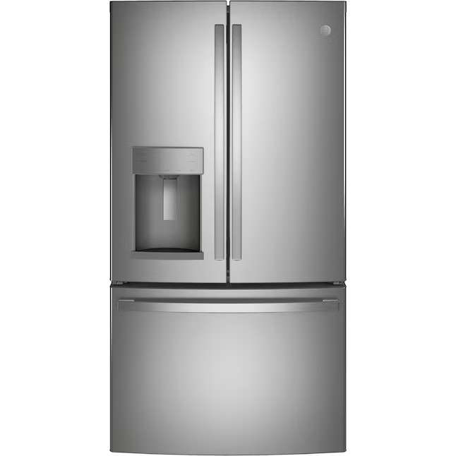 GE French-Door-Kühlschrank mit 785 Litern Nutzinhalt und Eiswürfelbereiter (Edelstahl, fingerabdruckresistent) ENERGY STAR®