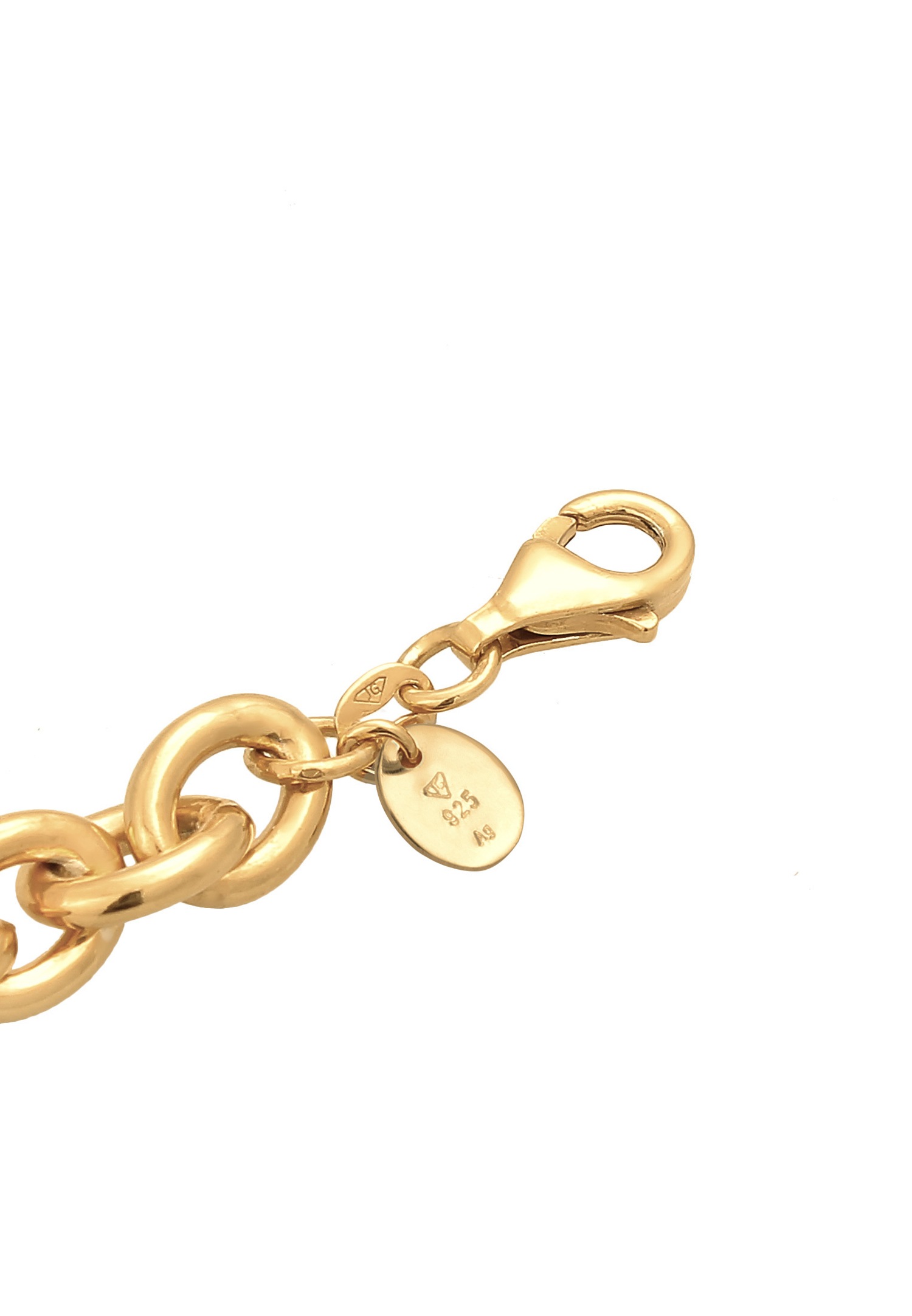 Elli PREMIUM Femmes Déclaration grossier élégant en argent sterling 925 rhodié