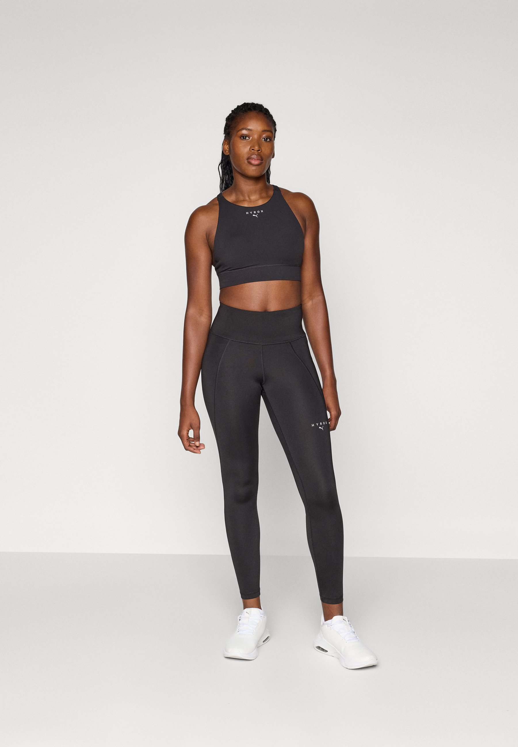 Reggiseno sportivo a collo alto Puma HYROX SHAPELUXE - Supporto medio - nero
