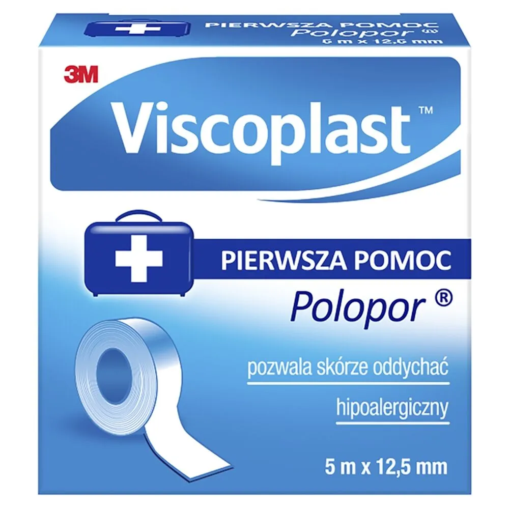 Viscoplast Polopor, Przylepiec włókninowy, 5x0,0125m