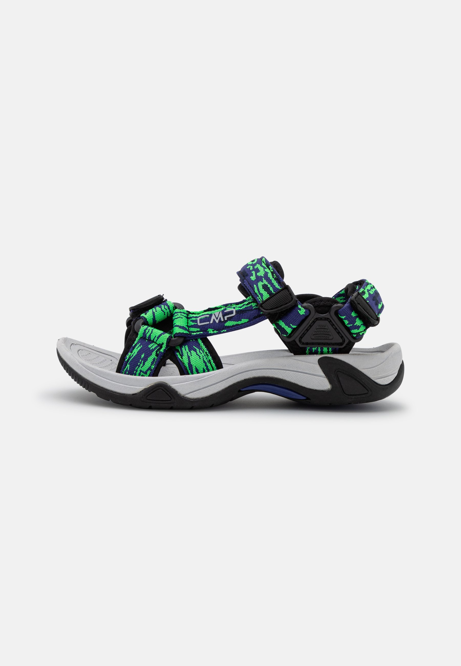 CMP HAMAL - Wandelsandalen - blauw/groen fluo