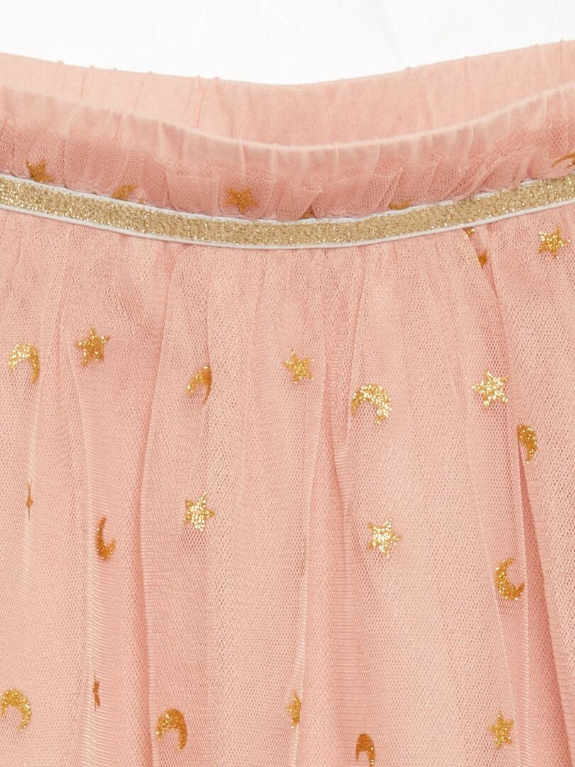 Saia de tule rosa
