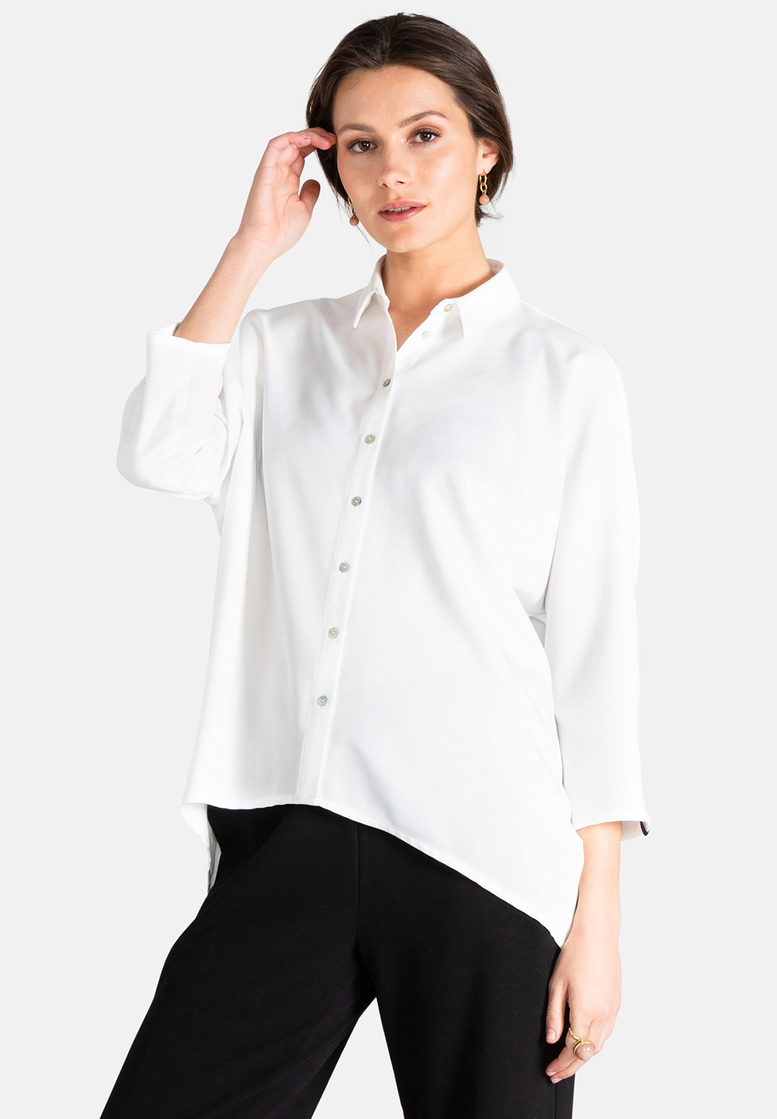 Jascha Stockholm FOUCAULT - Button-down blouse - gebroken wit
