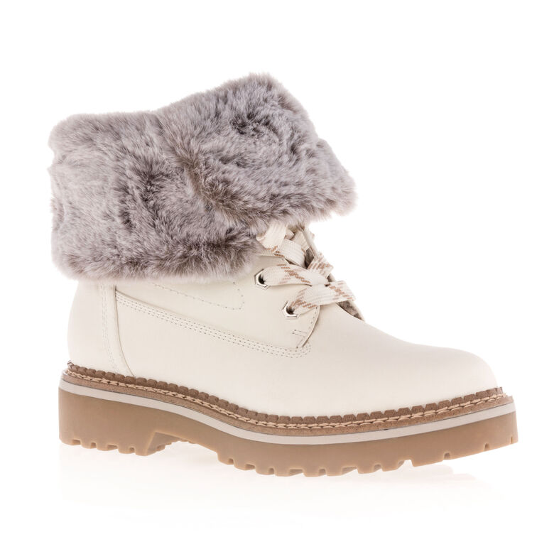Weiße Damenstiefel / Stiefeletten