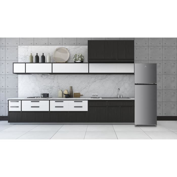 Continental Edison CEF2D334NFS Top Freezer Fridge Freezer - Total No Frost - Energy Class E - Inverter Motor - 334L - W60xH170cm Stainless Steel