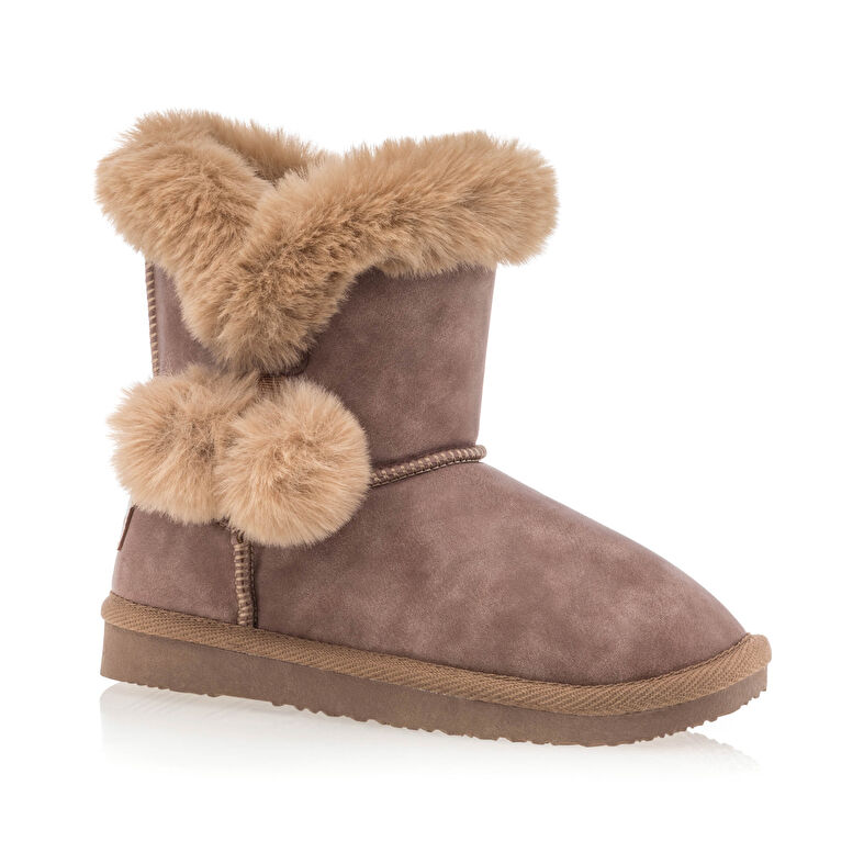Braune Mädchenstiefel