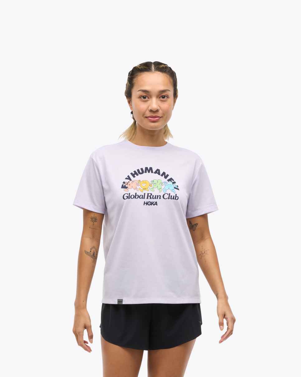 HOKA GlideTech T-shirt met korte mouwen Wereld Hardloopdag