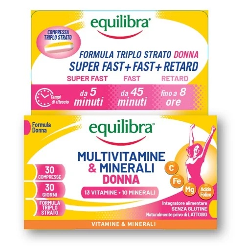 EQUILIBRA Equilibra multivitamin za ženske 30 tablet Prehransko dopolnilo za ženske