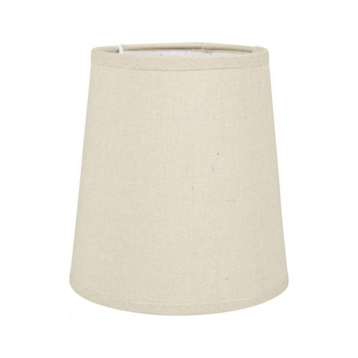 Lampenkap - Kegelvormig - Linnen/Beige - Voor lamp - 15x15x16cm - E14 fitting