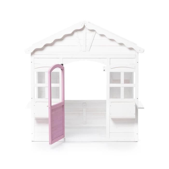 Cabane pour enfants en bois Princess Blanc - Jeux et jouets pour enfants plein air