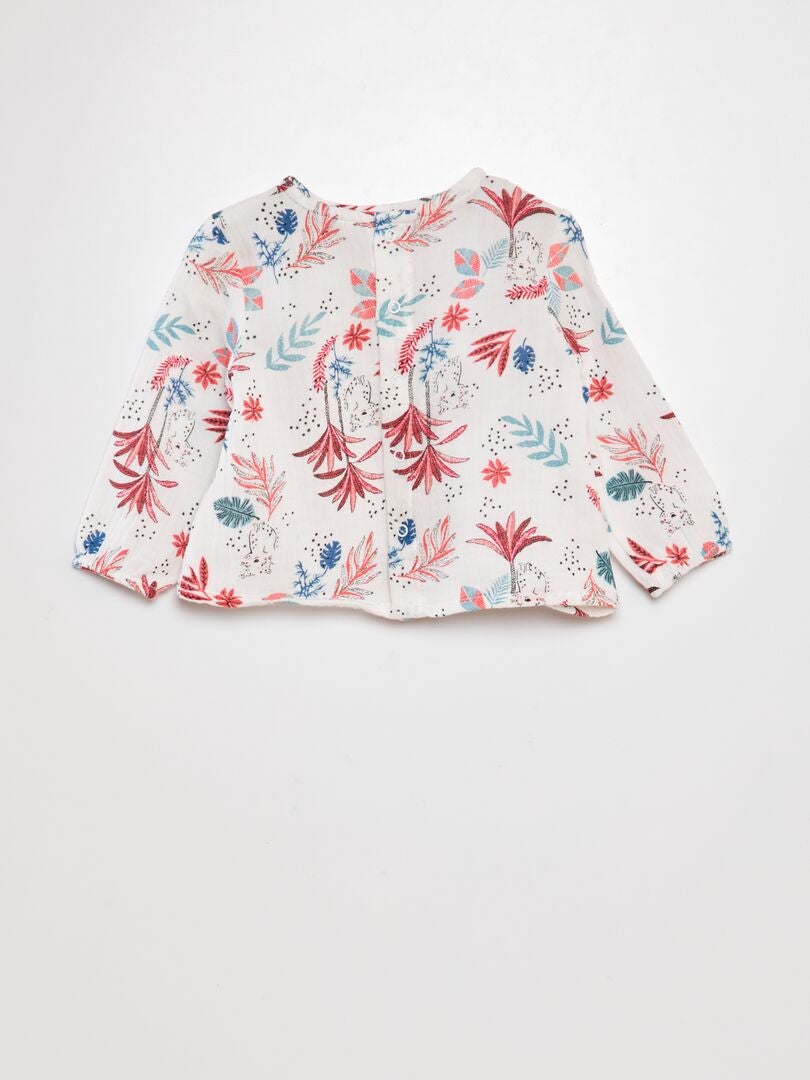 Conjunto Blusa + Calça Jeans - BEGE