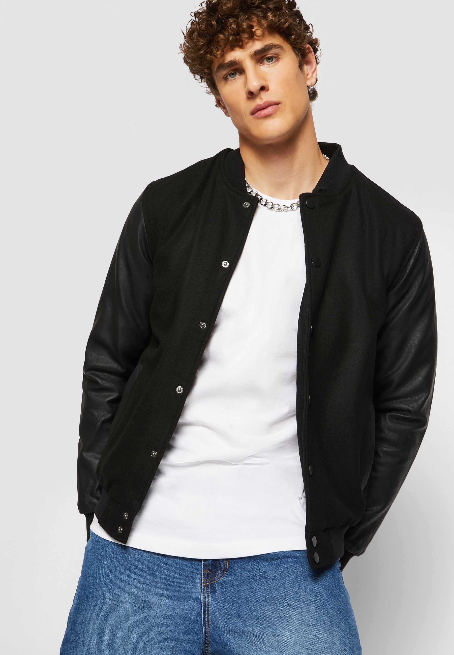 Urban Classics OLDSCHOOL COLLEGE - Blouson bomber - noir