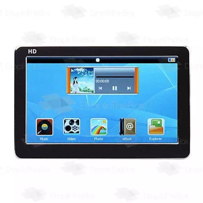 NOVO REPRODUTOR DE MP5/MP4/MP3 DE 16 GB - PRETO - AVI, DIVX, FLV, RMVB - TELA DE 4,3 POLEGADAS + CAPA