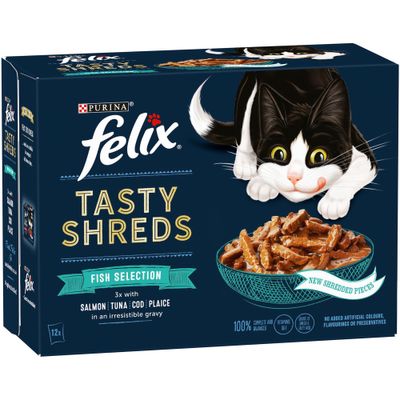 Felix Tasty Shreds 12 x 80g