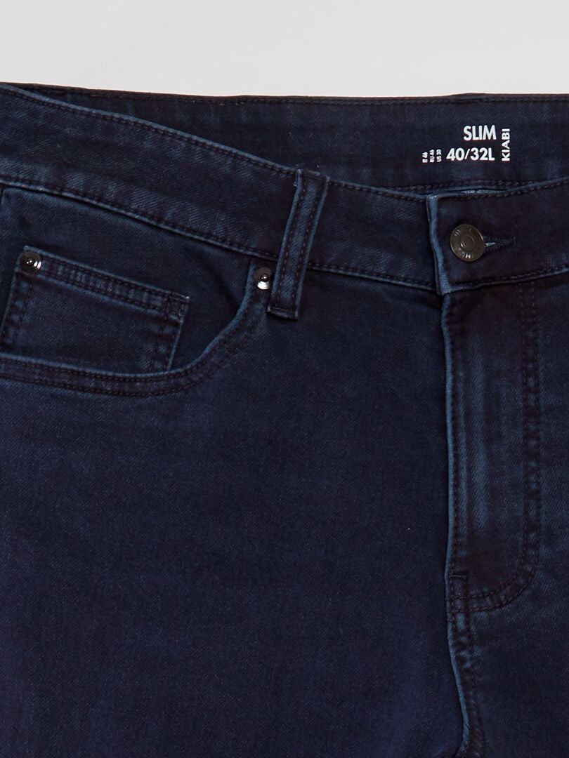 Pantalones vaqueros ajustados elásticos - Talla L32 - Azul