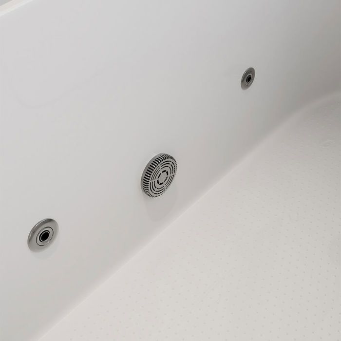 Bañera HOME DELUXE 'VITAL M' >Versión: Derecha< Independiente, sanitaria, acrílica | Bañera de esquina acrílica