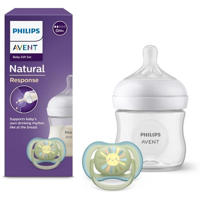 Entdeckerset – PHILIPS AVENT – Natural 3.0 – 125 ml Babyflasche + Ultra Air Schnuller 0–6 Monate
